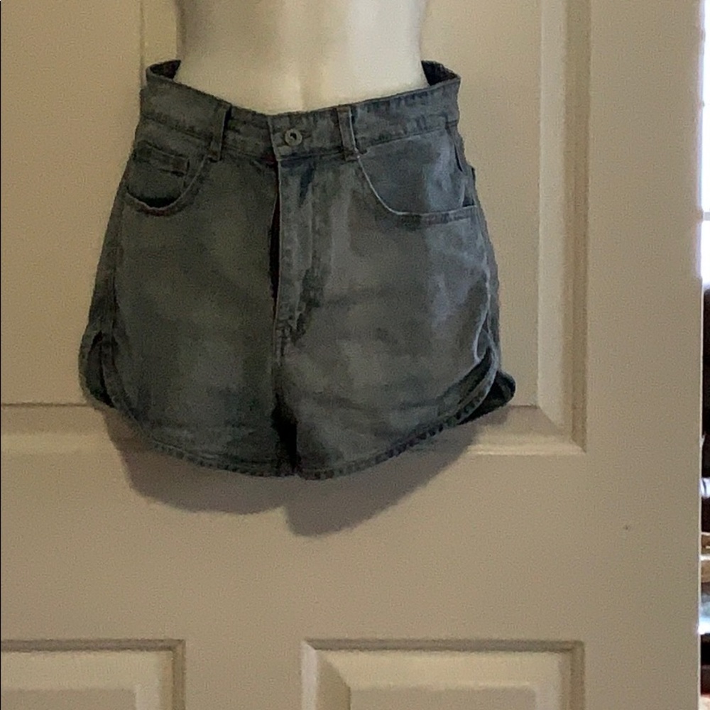 High Rise Jean stretch Shorts
